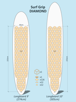 Surf Grip DIAMOND - Longboard 9' 10'
