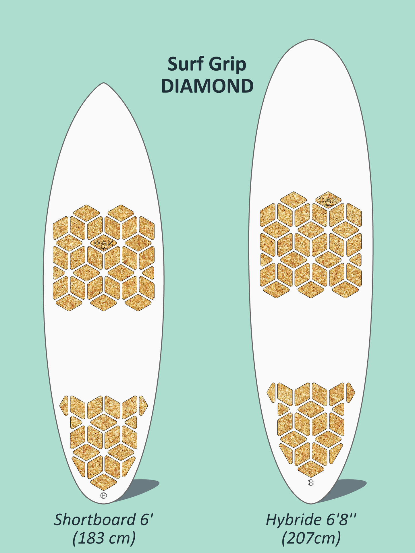 Surf Grip DIAMOND - Shortboard 6'