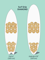 Surf Grip DIAMOND - Shortboard 6'
