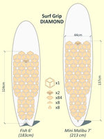 Surf Grip DIAMOND - Evolutive 6' 7'