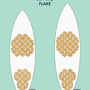 Surf Grip FLAKE - Tabla corta 6'